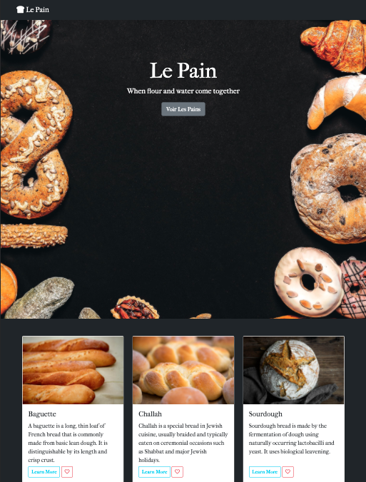 Bakery Website Example